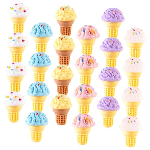 HOODANCOS 24 Stück Miniatur Eiscreme Modelle aus Resin Realistische Deko für Mini Landschaften DIY Fotorequisiten und Puppenhaus Zubehör Designs Je HOODANCOS 24 Stück Miniatur Eiscreme Modelle aus Resin Realistische Deko für Mini Landschaften DIY Fotorequisiten und Puppenhaus Zubehör Designs Je von HOODANCOS