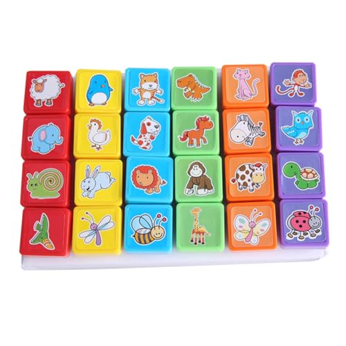 HOODANCOS 24 Stück Teiliges Kreative Stempel Spielzeuge aus Kunststoff für Umweltfreundliche Tiermuster Stempel für Bastelprojekte und Kreative Aktivitäten HOODANCOS 24 Stück Teiliges Kreative Stempel Spielzeuge aus Kunststoff für Umweltfreundliche Tiermuster Stempel für Bastelprojekte und Kreative Aktivitäten von HOODANCOS