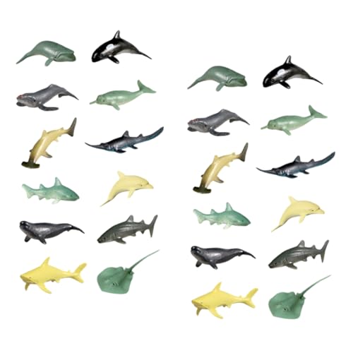 HOODANCOS 24 Stück Teiliges Realistischer Meerestiere aus Miniatur Figuren für Aquarien Dekoration und Bildung Künstliche Fische für Unterwasserwelt und Lehrzwecke HOODANCOS 24 Stück Teiliges Realistischer Meerestiere aus Miniatur Figuren für Aquarien Dekoration und Bildung Künstliche Fische für Unterwasserwelt und Lehrzwecke von HOODANCOS
