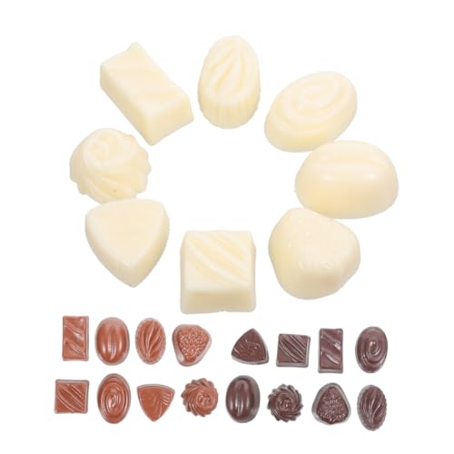 HOODANCOS 24 Stück Teiliges aus Künstlichen Schokoladenmodellen Realistische Dessert Deko für Schaufenster DIY Projekte und Tischdekoration für Kreative Anwendungen HOODANCOS 24 Stück Teiliges aus Künstlichen Schokoladenmodellen Realistische Dessert Deko für Schaufenster DIY Projekte und Tischdekoration für Kreative Anwendungen von HOODANCOS