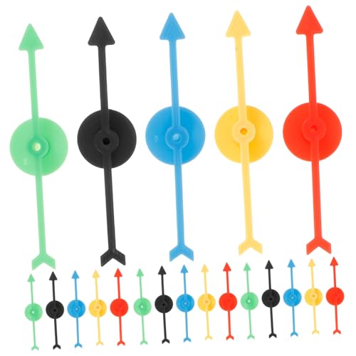 HOODANCOS 25Stücke Pfeilspinner aus Kunststoff für Brettspiele Multifunktionale Spielpfeile Farben für Partys DIY Projekte Glücksspiel Requisiten und Mehr für Verschiedene von HOODANCOS
