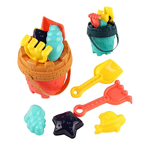 HOODANCOS 2Sätze Strandspielzeug Set Teiliges Sandschale für Sandkasten Farbenfrohes Design für Strand und Park Geeignet für Jungen und Mädchen von HOODANCOS