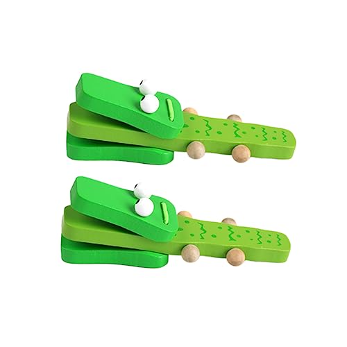 HOODANCOS 2Stücke Holz Kastagnetten für Kreatives Krokodil Design Musikinstrument für Kleinkinder Lernspielzeug Rhythmus und Musikverständnis HOODANCOS 2Stücke Holz Kastagnetten für Kreatives Krokodil Design Musikinstrument für Kleinkinder Lernspielzeug Rhythmus und Musikverständnis von HOODANCOS
