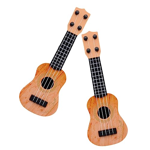 HOODANCOS 2Stücke Ukulele Mini Gitarre für Musikalische Frühförderung Gelb für Jungen und Mädchen Stimuliert Kreativität und Selbstbewusstsein HOODANCOS 2Stücke Ukulele Mini Gitarre für Musikalische Frühförderung Gelb für Jungen und Mädchen Stimuliert Kreativität und Selbstbewusstsein von HOODANCOS
