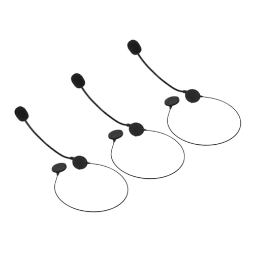 HOODANCOS 3 Stück Cosplay Mikrofon Headset Requisiten für Halloween Karneval Kostümpartys Lustige Verkleidung Accessoires für Musikliebhaber und Rollenspiele von HOODANCOS