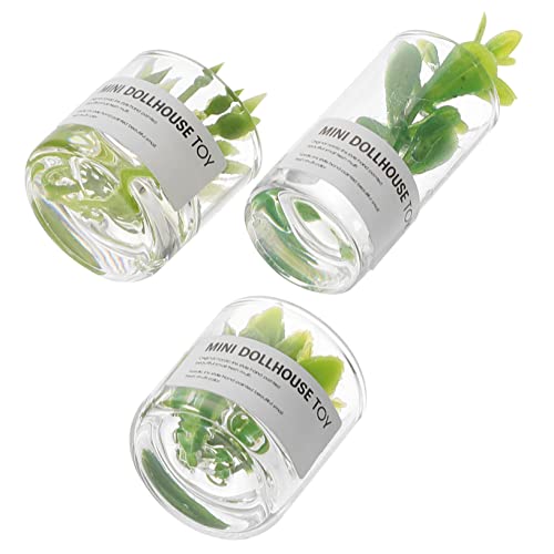 HOODANCOS 3stücke Miniaturpflanze Dekoration Für Kleine Häuser Mini-Bonsai-Modell Mit Glasflasche Micro Landschaft Zubehör Für Minihäuser Simulationsbonsai Miniatur-Bonsai-schmuck HOODANCOS 3stücke Miniaturpflanze Dekoration Für Kleine Häuser Mini-Bonsai-Modell Mit Glasflasche Micro Landschaft Zubehör Für Minihäuser Simulationsbonsai Miniatur-Bonsai-schmuck von HOODANCOS