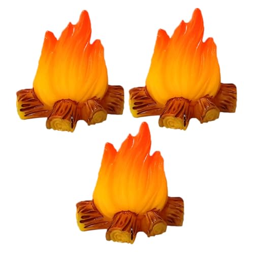 HOODANCOS 3 Stück Miniatur Feuerstelle Modell Teiliges für Mikro Landschaftsdekoration Realistische Kunstfeuer Dekoration für Partys und DIY Projekte HOODANCOS 3 Stück Miniatur Feuerstelle Modell Teiliges für Mikro Landschaftsdekoration Realistische Kunstfeuer Dekoration für Partys und DIY Projekte von HOODANCOS
