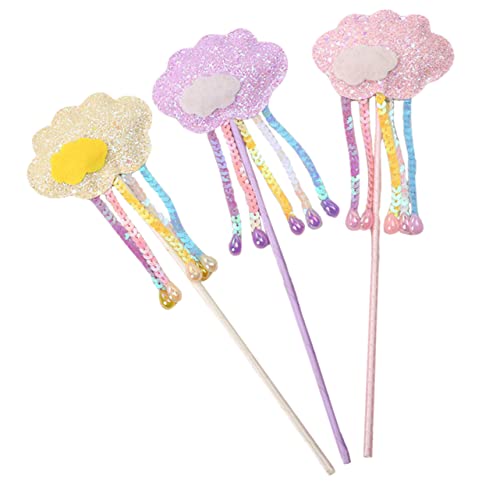 HOODANCOS 3 Stück Teiliges Zauberhafte Feenstäbe mit Quasten für Mädchen Glitzernde Magische Kostüm Accessoires für Geburtstagsfeiern Halloween und Mehr Gelb HOODANCOS 3 Stück Teiliges Zauberhafte Feenstäbe mit Quasten für Mädchen Glitzernde Magische Kostüm Accessoires für Geburtstagsfeiern Halloween und Mehr Gelb von HOODANCOS