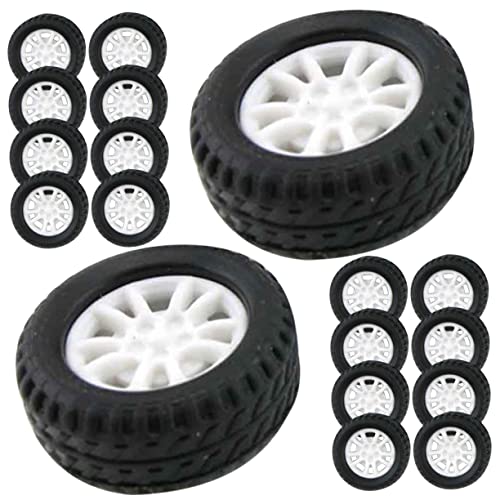 HOODANCOS 30 Stück Gummiräder für Spielzeugautos DIY Bastelräder für Geeignet für Rc Autos Kreative Projekte und Modellauto Sets HOODANCOS 30 Stück Gummiräder für Spielzeugautos DIY Bastelräder für Geeignet für Rc Autos Kreative Projekte und Modellauto Sets von HOODANCOS