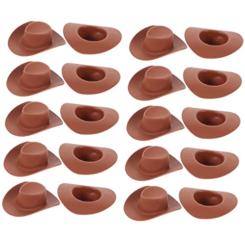 HOODANCOS 30 Stück Mini Cowboyhut Cowgirlhut Weiße Cowboyhüte Für Damen Hut Glitzernder Hut Für Kleine Puppen Stroh Cowboyhut Partyhut Für Damen Western Geburtstag Flauschige von HOODANCOS