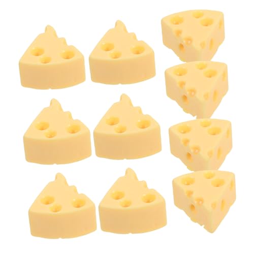 HOODANCOS 30 Stück Mini Käse Dekorationen Simulationskäse Mini Lebensmittelhandwerk Miniatur Puppenhaus Lebensmittel Miniatur Restaurant Zubehör Miniatur Lebensmittelartikel Kleine von HOODANCOS