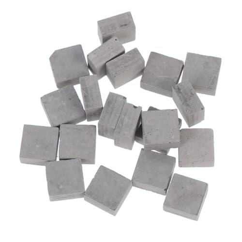 HOODANCOS 30 Stück Miniatur Lebensmittel Und Spielzeugszenen Projektbausteine Simulationsbausteine Bausteine Zubehör DIY Sandtisch Ziegelmodell Mini Kleiner Maurer von HOODANCOS