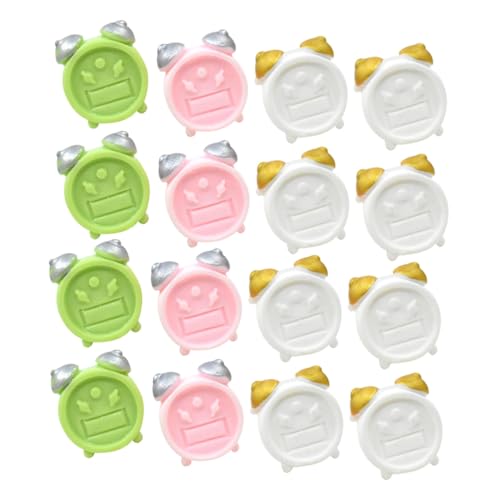 HOODANCOS 30 Stück Puppenhaus Deko Mix Weiß Rosa Realistische Mini Uhr Modell für Puppenhaus Zubehör und Kreative Wohnszenengestaltung von HOODANCOS