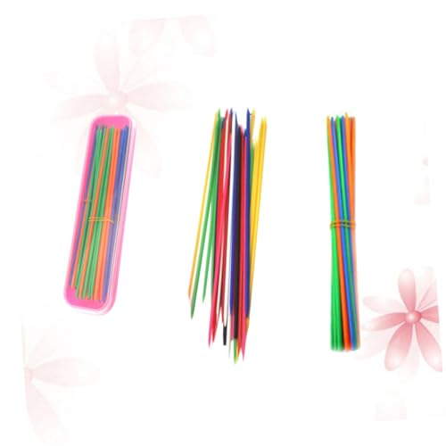 HOODANCOS 30 Stück Teiliges Buntes Lernspiel Stäbchen aus Umweltfreundlichem PP Langlebige Balance und Pickup Sticks für Eltern Junge Mädchen Interaktion Fördert Logisches und Praktische von HOODANCOS