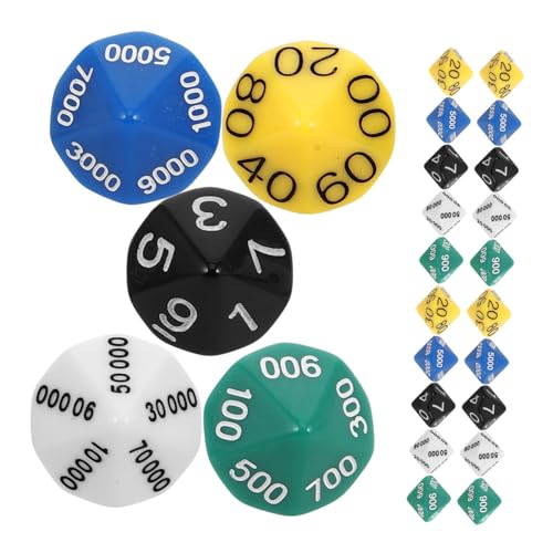 HOODANCOS 30 Stück Teiliges Polyeder Würfelset Bunte Spielewürfel für Rollenspiele Vielseitig für Brettspiele Partys und Barunterhaltung Hochwertige Spielzubehör mit Feiner Verarbeitung von HOODANCOS