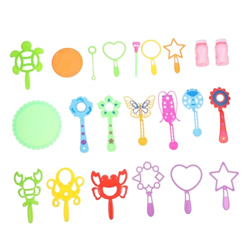 HOODANCOS 3Sätze Buntes Bubble Zauberstabset für Teiliges Seifenblasen Set mit Verschiedenen Formen für Outdoor Aktivitäten Sicheres für Jahre und Älter HOODANCOS 3Sätze Buntes Bubble Zauberstabset für Teiliges Seifenblasen Set mit Verschiedenen Formen für Outdoor Aktivitäten Sicheres für Jahre und Älter von HOODANCOS