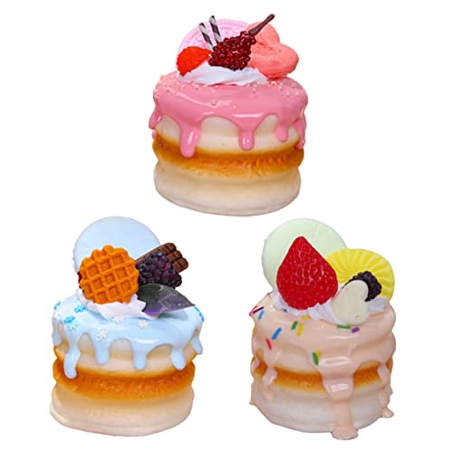 HOODANCOS 3Stücke Layer Kuchenmodelle Künstliche Dessertmodelle für Bäckerei Fotorequisiten Gemischte Farben Perfekter Dekorationsartikel für Zuhause und Veranstaltungen HOODANCOS 3Stücke Layer Kuchenmodelle Künstliche Dessertmodelle für Bäckerei Fotorequisiten Gemischte Farben Perfekter Dekorationsartikel für Zuhause und Veranstaltungen von HOODANCOS