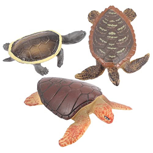 HOODANCOS 3Stücke Schildkrötenmodell Realistische Tierspielzeuge aus Hochwertigem Material für Bildung und Dekoration für Meerestierliebhaber HOODANCOS 3Stücke Schildkrötenmodell Realistische Tierspielzeuge aus Hochwertigem Material für Bildung und Dekoration für Meerestierliebhaber von HOODANCOS