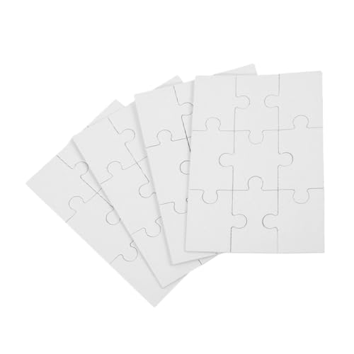 HOODANCOS 4 Blätter Sublimationsrohlinge Holzpuzzle Blanko Puzzleteile für DIY Wärmeübertragung Kreative Bastelideen Geschenk für Familie und Freunde HOODANCOS 4 Blätter Sublimationsrohlinge Holzpuzzle Blanko Puzzleteile für DIY Wärmeübertragung Kreative Bastelideen Geschenk für Familie und Freunde von HOODANCOS