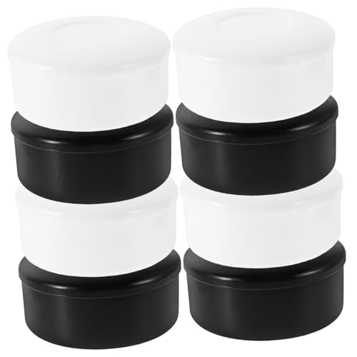 HOODANCOS 4 Paare Aufbewahrungsbox für Schach und Go Spielsteine Minimalistisches Design Runde Schwarze und Weiße Behälter mit Deckel für Brettspiele HOODANCOS 4 Paare Aufbewahrungsbox für Schach und Go Spielsteine Minimalistisches Design Runde Schwarze und Weiße Behälter mit Deckel für Brettspiele von HOODANCOS