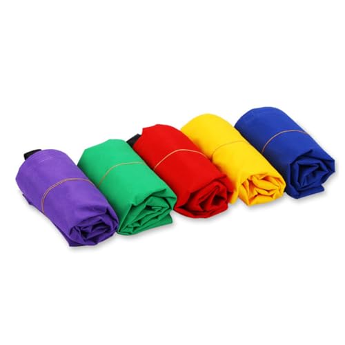 HOODANCOS 4 STÜCKE Teiliges Outdoor Sack Race Bunte Robuste Sprungsäcke mit Griffen Lustiges Rasenspielzeug für Jungen und Mädchen Geeignet für Garten und Wiese von HOODANCOS