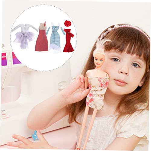 HOODANCOS 4 Sätze Teiliges Puppenkleid Abendkleid Doll Decorative Clothes Puppenbekleidung für Geruch Abnehmbar Modisch HOODANCOS 4 Sätze Teiliges Puppenkleid Abendkleid Doll Decorative Clothes Puppenbekleidung für Geruch Abnehmbar Modisch von HOODANCOS