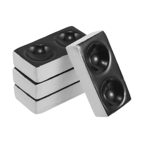 HOODANCOS 4 Stück Experimentelle Tropfplatte Experimentier Punktschalen Keramik Punktplatten Keramikplatten Experimentier Punktplatte Porzellan Testschale Probenreaktionsschalen Schwarze von HOODANCOS