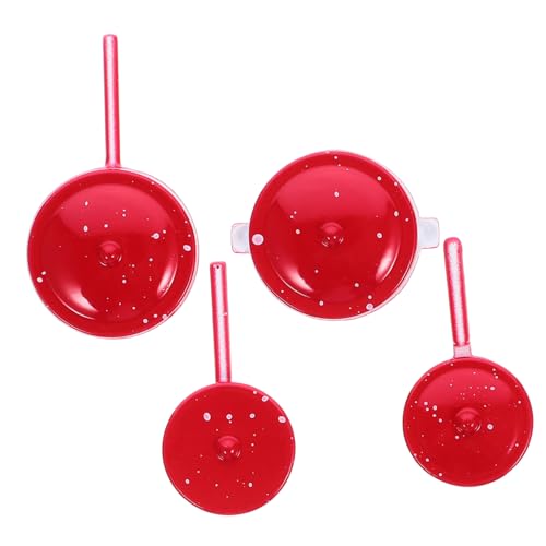 HOODANCOS 4 Stück Küchenaccessoires Teiliges Puppenhaus Kochgeschirr aus Farbigem Emaille für Küchen Szenen und Kreative Mikrolandschaften HOODANCOS 4 Stück Küchenaccessoires Teiliges Puppenhaus Kochgeschirr aus Farbigem Emaille für Küchen Szenen und Kreative Mikrolandschaften von HOODANCOS
