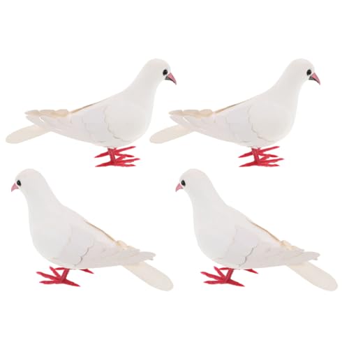 HOODANCOS 4 Stück Künstliche Tauben Deko Realistische Vogel Figuren für Garten Hochzeiten und Veranstaltungen Langlebige Ornamente für Stilvolle Dekoration und Fotografie HOODANCOS 4 Stück Künstliche Tauben Deko Realistische Vogel Figuren für Garten Hochzeiten und Veranstaltungen Langlebige Ornamente für Stilvolle Dekoration und Fotografie von HOODANCOS