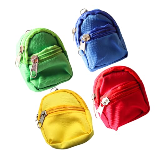 HOODANCOS 4 Stück Mini Rucksack Modelle Puppen Backpack Zubehör für Miniaturhäuser für DIY Dekoration und Sammler HOODANCOS 4 Stück Mini Rucksack Modelle Puppen Backpack Zubehör für Miniaturhäuser für DIY Dekoration und Sammler von HOODANCOS