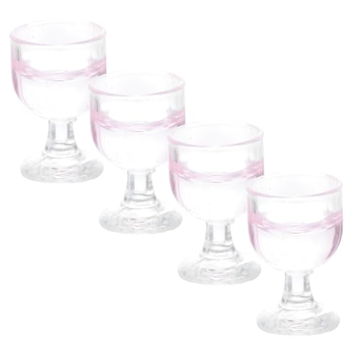 HOODANCOS 4stücke Miniatur-weingläser Set Für Puppenhaus Mini-stielgläser Kleine Cocktailgläser Puppenhaus-getränkegläser Als Barzubehör Und Puppenhaus-küchengeschirr HOODANCOS 4stücke Miniatur-weingläser Set Für Puppenhaus Mini-stielgläser Kleine Cocktailgläser Puppenhaus-getränkegläser Als Barzubehör Und Puppenhaus-küchengeschirr von HOODANCOS