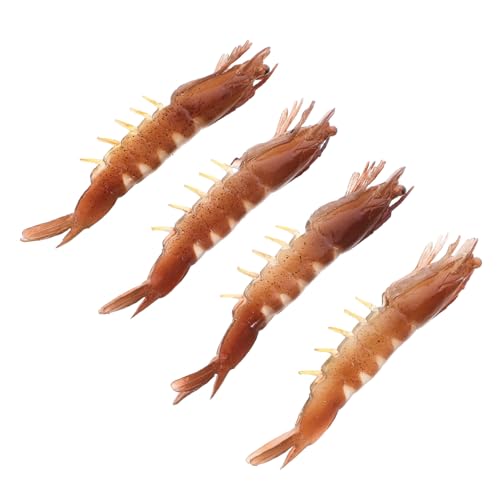 HOODANCOS 4 Stück Simulation Garnelen Modell Hummer Garnelen Künstliche Garnelen Figuren Simuliertes Tiermodell Lebensechte Realistische Gekochte Garnelen Gefälschte Schaustück Modell HOODANCOS 4 Stück Simulation Garnelen Modell Hummer Garnelen Künstliche Garnelen Figuren Simuliertes Tiermodell Lebensechte Realistische Gekochte Garnelen Gefälschte Schaustück Modell von HOODANCOS