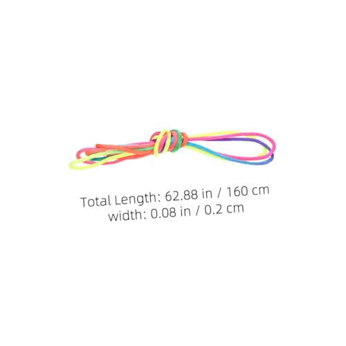 HOODANCOS 4 Stück Teiliges Cats Cradle Fingerseil Regenbogenfarbene Fadenspiele für Fördert Fingerfertigkeit und Kreativität für Drinnen und Draußen Pädagogisches Handspielzeug von HOODANCOS
