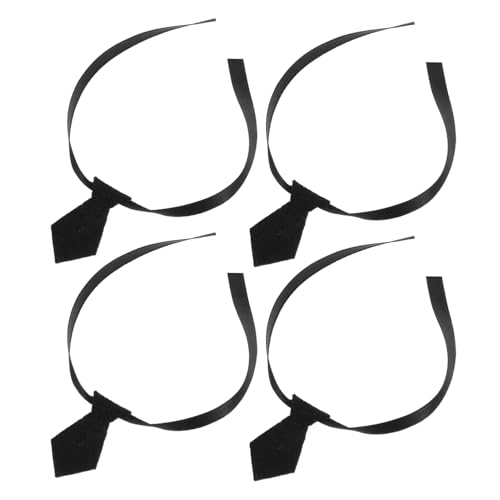 HOODANCOS 4 Stück Teiliges Puppen Krawatten für Herren Elegante Schwarze Neckties für Formelle Anlässe Hochzeiten und Krawatten für Puppenaccessoires HOODANCOS 4 Stück Teiliges Puppen Krawatten für Herren Elegante Schwarze Neckties für Formelle Anlässe Hochzeiten und Krawatten für Puppenaccessoires von HOODANCOS