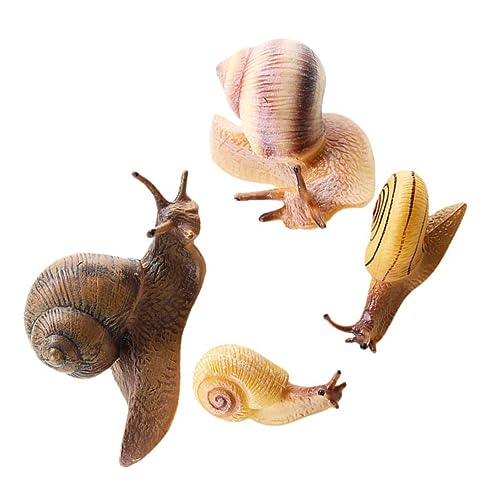 HOODANCOS 4 Stück Teiliges Set Schnecken Deko für Garten Blumentöpfe und Aquarien Realistische Tiermodelle als Tortendeko und Geburtstagsgeschenk HOODANCOS 4 Stück Teiliges Set Schnecken Deko für Garten Blumentöpfe und Aquarien Realistische Tiermodelle als Tortendeko und Geburtstagsgeschenk von HOODANCOS