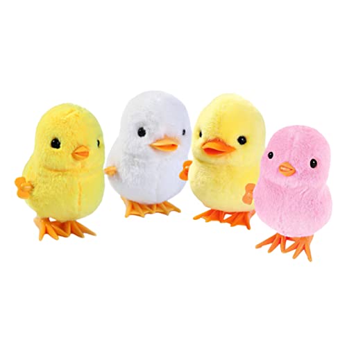 HOODANCOS 4 Stück Wind Up Teiliges Küken und Ente für Aufziehspielzeug für Ostern Fördert Motorische Fähigkeiten und Kreativität Geeignet für Jungen und Mädchen von HOODANCOS