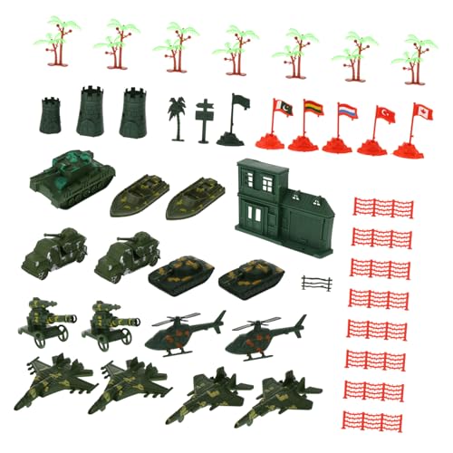 HOODANCOS 41 Stück Teiliges Militärspielzeug Robustem Kunststoff mit Realistischen Figuren und Zubehör Buntes Simulationsspiel für Jungen und Mädchen Fördert Kreativität und Eltern Junge von HOODANCOS