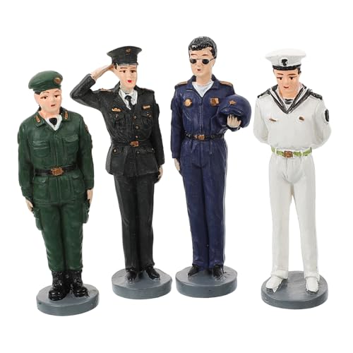 HOODANCOS 4Er Set Sandtischfiguren für spielzeugsoldaten Dekorationsfiguren Menschen Modellmaterial Bauen scheibengardinen Soldatenfiguren Mini-Soldat-Spielset- Harz HOODANCOS 4Er Set Sandtischfiguren für spielzeugsoldaten Dekorationsfiguren Menschen Modellmaterial Bauen scheibengardinen Soldatenfiguren Mini-Soldat-Spielset- Harz von HOODANCOS