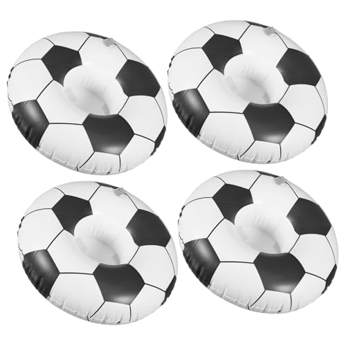 HOODANCOS 4Stücke Aufblasbare Getränkematte für Pool Teiliges mit Fußball Design für Strandpartys und Sportevents Robustes Wiederverwendbar Schwimmender Untersetzer HOODANCOS 4Stücke Aufblasbare Getränkematte für Pool Teiliges mit Fußball Design für Strandpartys und Sportevents Robustes Wiederverwendbar Schwimmender Untersetzer von HOODANCOS
