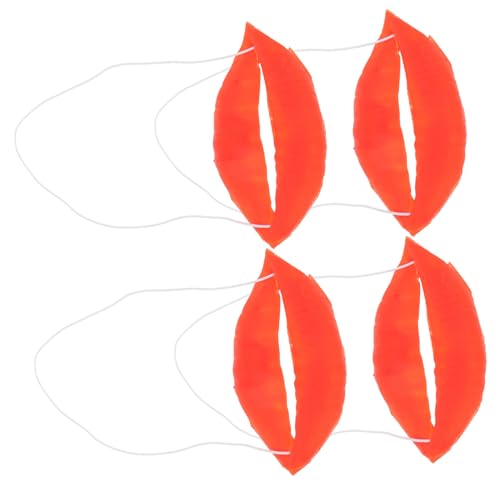 HOODANCOS 4Stücke Halloween Wurstmund mit Roten Lippen Lustige Cosplay Requisiten für Kostümparty und Feierlichkeiten für Scherzartikel und HOODANCOS 4Stücke Halloween Wurstmund mit Roten Lippen Lustige Cosplay Requisiten für Kostümparty und Feierlichkeiten für Scherzartikel und von HOODANCOS