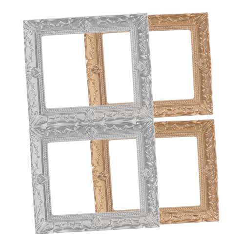 HOODANCOS 4pcs Zubehör Für Puppenhäuser Dekorative Bilderrahmen Vintage Winzige Rahmen Bilderrahmen Selber Machen Kleine Bilderrahmen Mini- -bilderrahmen Kleine Fotorahmen Handwerk Harz HOODANCOS 4pcs Zubehör Für Puppenhäuser Dekorative Bilderrahmen Vintage Winzige Rahmen Bilderrahmen Selber Machen Kleine Bilderrahmen Mini- -bilderrahmen Kleine Fotorahmen Handwerk Harz von HOODANCOS