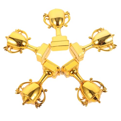 HOODANCOS 5 Stück Kuchenmodell Dekoration Rosa Mini-Trophäen für Auszeichnungen Trophäenpreis Partydekorationen klein Miniatur-Trophäe Plastik Trophäe Kuchendekoration Golden HOODANCOS 5 Stück Kuchenmodell Dekoration Rosa Mini-Trophäen für Auszeichnungen Trophäenpreis Partydekorationen klein Miniatur-Trophäe Plastik Trophäe Kuchendekoration Golden von HOODANCOS
