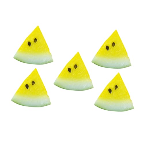 HOODANCOS 5 Stück Mini Obst Gefälschte Realistische Modelle Puppenhaus Lebensmittelzubehör Künstliche Wassermelonenscheiben Wassermelonen Gadget Kleine Wassermelone Mini Obst HOODANCOS 5 Stück Mini Obst Gefälschte Realistische Modelle Puppenhaus Lebensmittelzubehör Künstliche Wassermelonenscheiben Wassermelonen Gadget Kleine Wassermelone Mini Obst von HOODANCOS