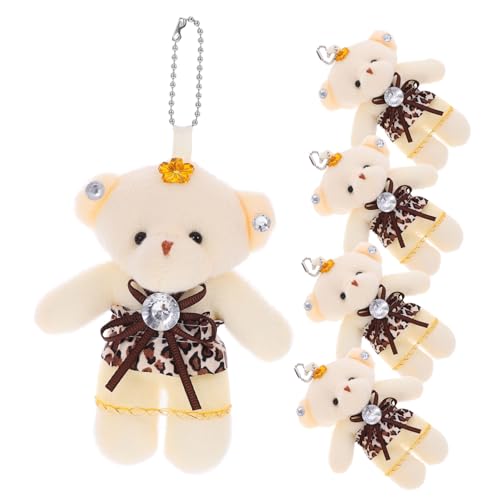 HOODANCOS 5 Stück Mini Plüschbären Hochwertige DIY Deko für Hochzeiten Schlüsselanhänger Geschenkideen Tiefbraun Langlebige Tragbare Stofftiere mit Feiner Verarbeitung HOODANCOS 5 Stück Mini Plüschbären Hochwertige DIY Deko für Hochzeiten Schlüsselanhänger Geschenkideen Tiefbraun Langlebige Tragbare Stofftiere mit Feiner Verarbeitung von HOODANCOS