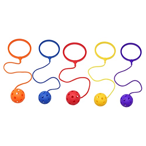 HOODANCOS 5 Stück Jump Ball Spielzeug für Kinder Knöchel Hüpfspiel Springball aus Langlebigem Material Fördert Bewegung und Koordination für Outdoor Sport und Fitness von HOODANCOS