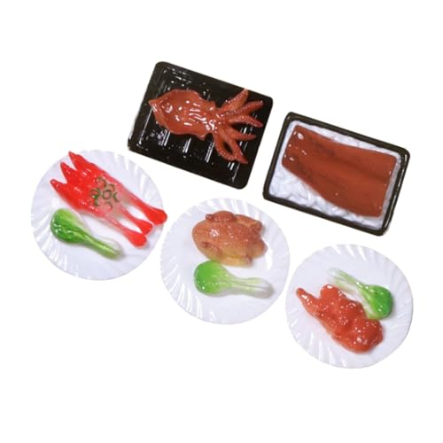 HOODANCOS 5 Stück Teiliges Künstliche Lebensmittel Modelle Chinesisches Essen Miniatur für Fotografie und Heimdekoration Realistische Nachbildung aus Resin mit Feiner Verarbeitung HOODANCOS 5 Stück Teiliges Künstliche Lebensmittel Modelle Chinesisches Essen Miniatur für Fotografie und Heimdekoration Realistische Nachbildung aus Resin mit Feiner Verarbeitung von HOODANCOS
