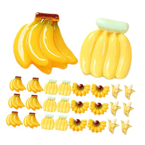 HOODANCOS 50 Stück Miniatur Bananen Deko Realistische Spielzeugbananen für Kreative Bastelprojekte Tischdekorationen und Fotorequisiten für Partys und Events HOODANCOS 50 Stück Miniatur Bananen Deko Realistische Spielzeugbananen für Kreative Bastelprojekte Tischdekorationen und Fotorequisiten für Partys und Events von HOODANCOS