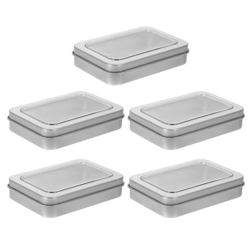HOODANCOS 5Stücke Kartenboxen für Sammelkarten Rechteckige Aufbewahrung mit Fenster für Gaming Karten Stabil und Vielseitig für Kleine Gegenstände HOODANCOS 5Stücke Kartenboxen für Sammelkarten Rechteckige Aufbewahrung mit Fenster für Gaming Karten Stabil und Vielseitig für Kleine Gegenstände von HOODANCOS