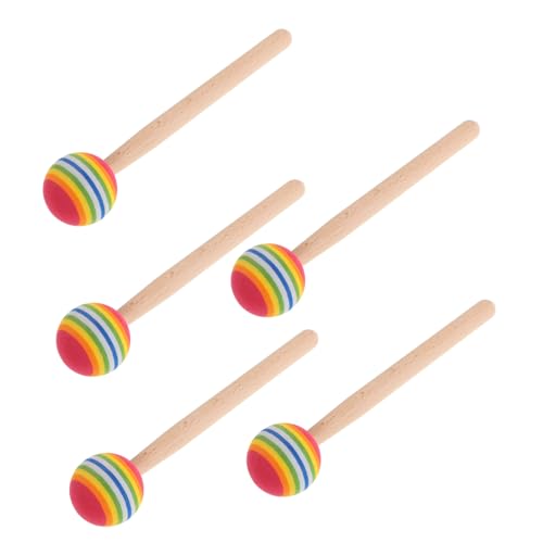 HOODANCOS 5Stücke Regenbogen Trommelstöcke für Holzgriff Schlagzeug Zubehör für Musikalische Entdeckungen und Gruppenaktivitäten Leicht und Kinderfreundlich HOODANCOS 5Stücke Regenbogen Trommelstöcke für Holzgriff Schlagzeug Zubehör für Musikalische Entdeckungen und Gruppenaktivitäten Leicht und Kinderfreundlich von HOODANCOS