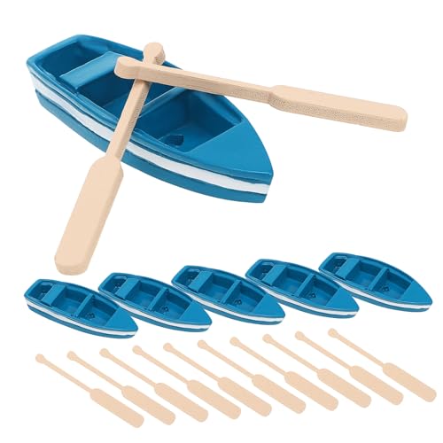 HOODANCOS 6 Stück Badezimmerdekor Strand Thematisiert Miniatur-ruderboot Ruderboote Segelboot Modelle Szene Miniaturen Nautische Wohndekorationen Küsten Klein Blau Holz HOODANCOS 6 Stück Badezimmerdekor Strand Thematisiert Miniatur-ruderboot Ruderboote Segelboot Modelle Szene Miniaturen Nautische Wohndekorationen Küsten Klein Blau Holz von HOODANCOS